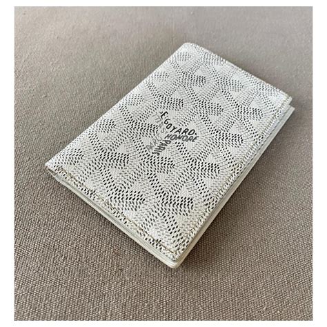 porte carte goyard blanc|porte carte goyard petite.